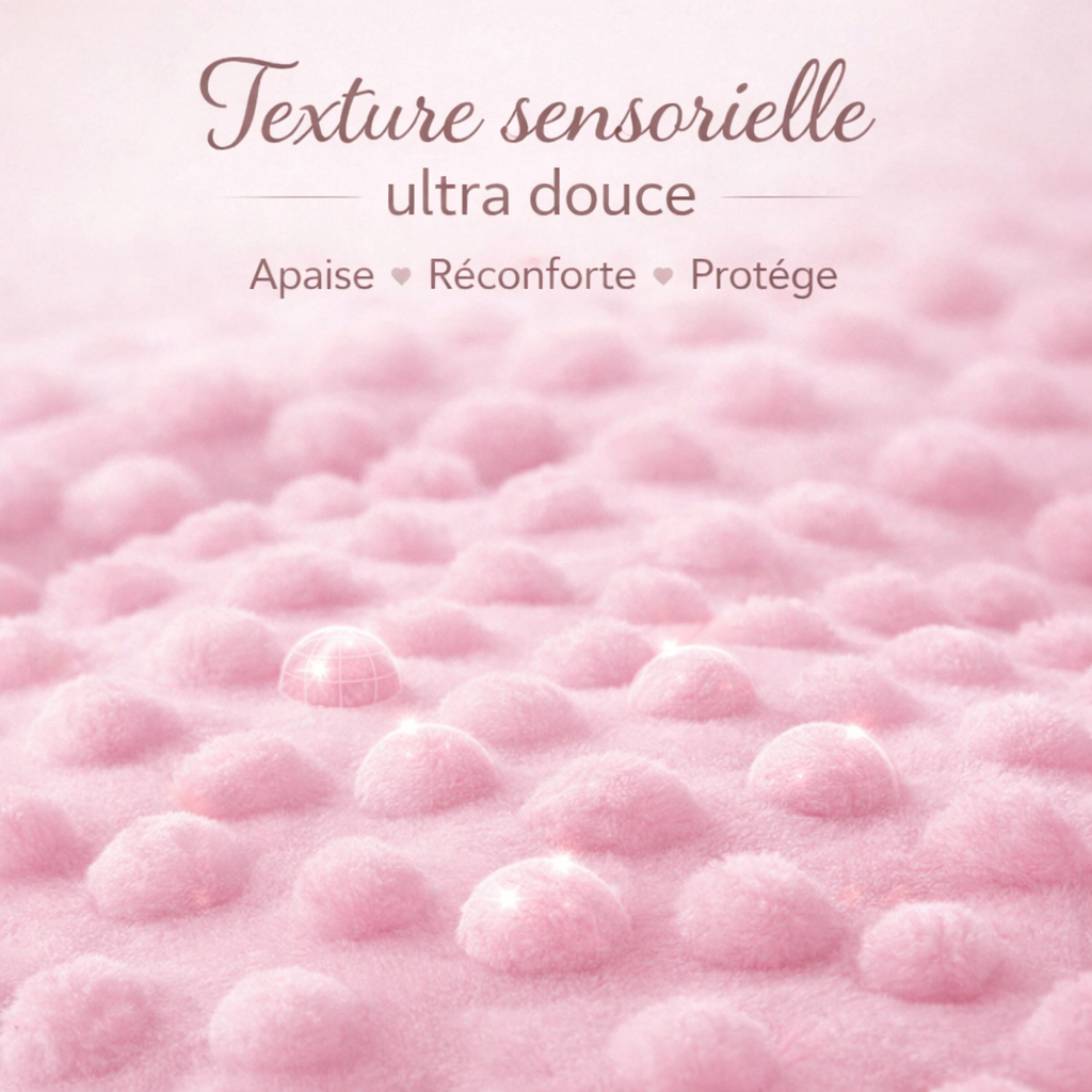 Couverture personnalisée Douce mémoire -souvenir doux et unique.