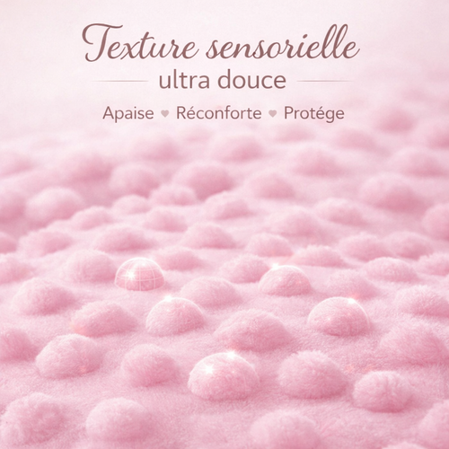 Couverture personnalisée Douce mémoire -souvenir doux et unique.