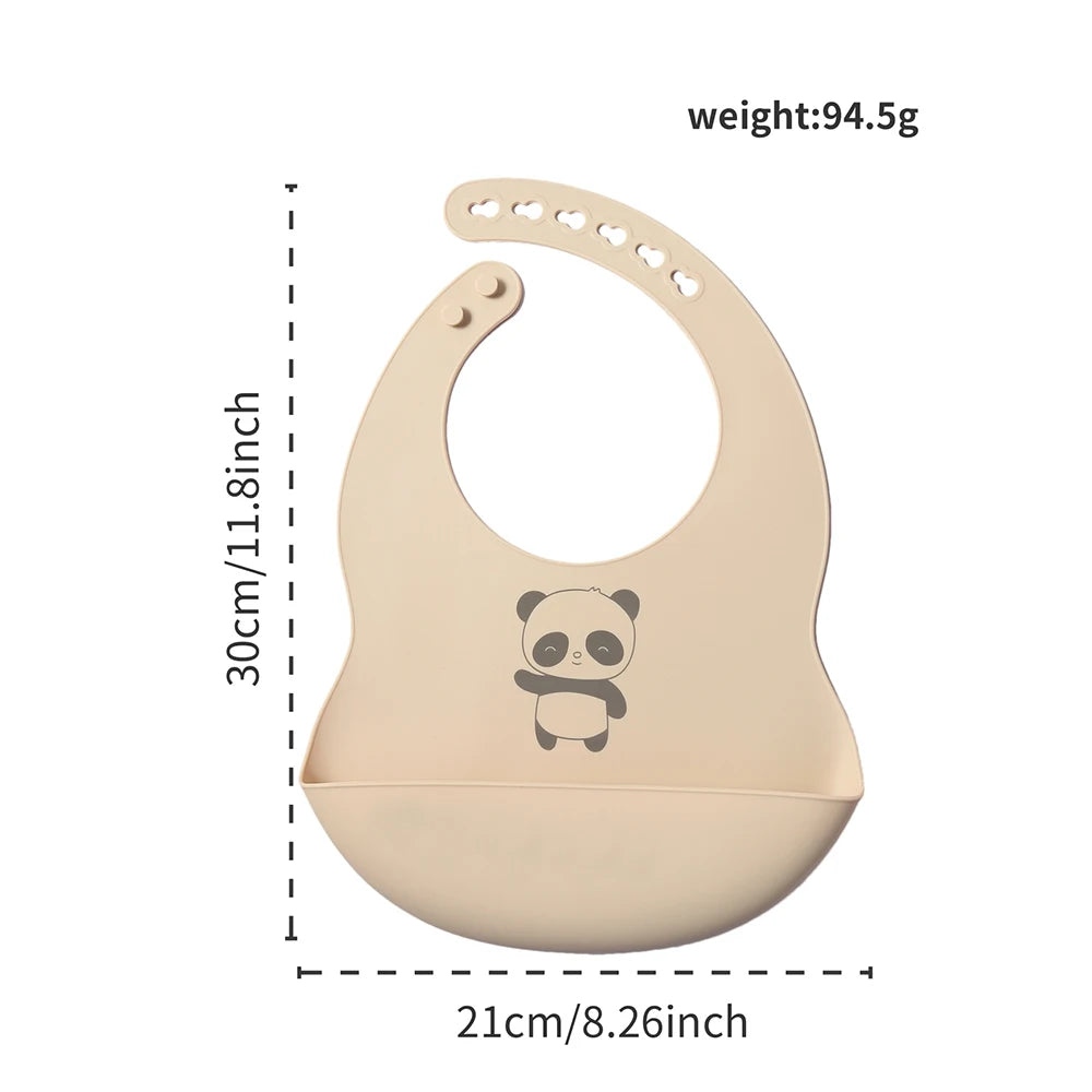 Bavette en silicone Douce Mémoire, personnalisable