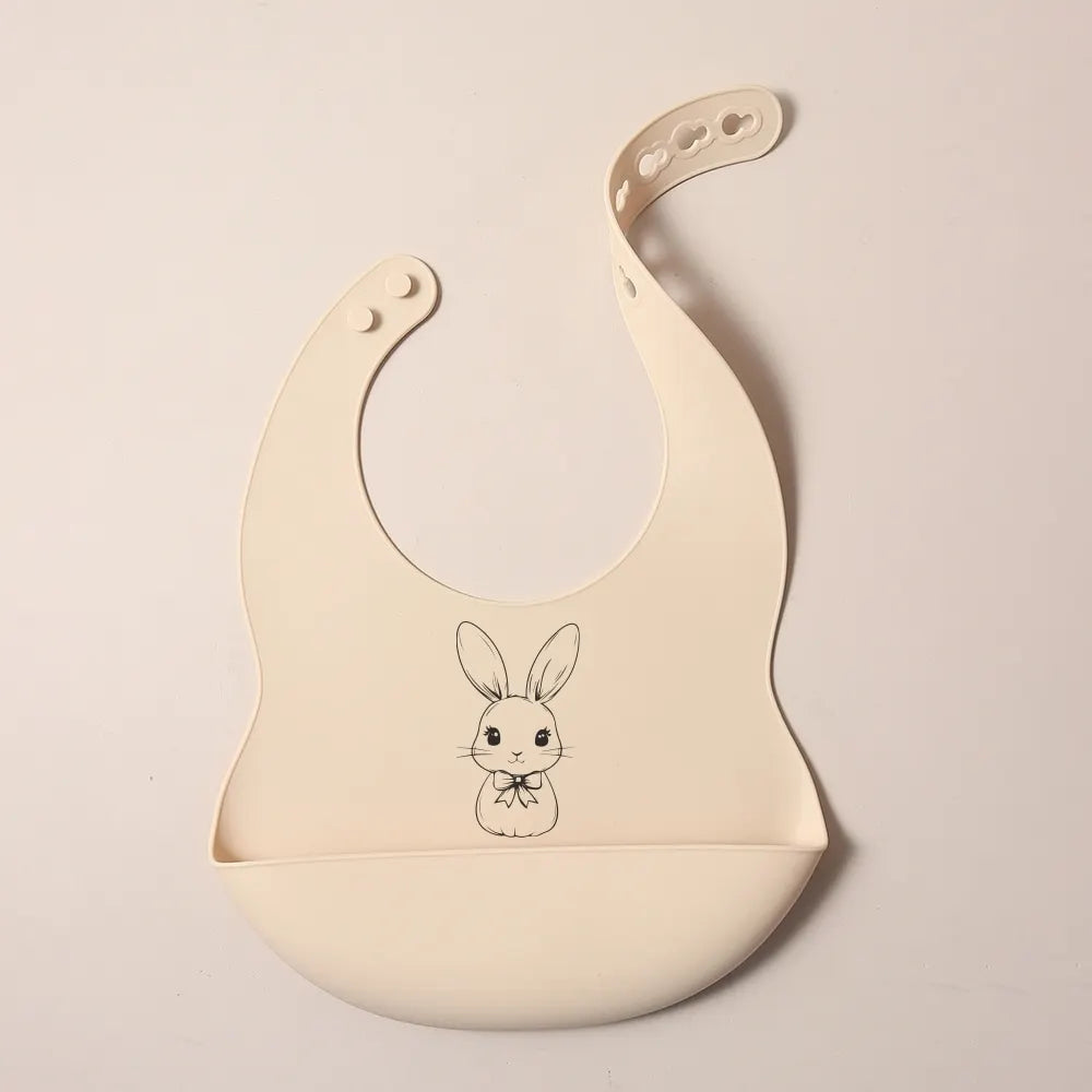 Bavette en silicone Douce Mémoire, personnalisable