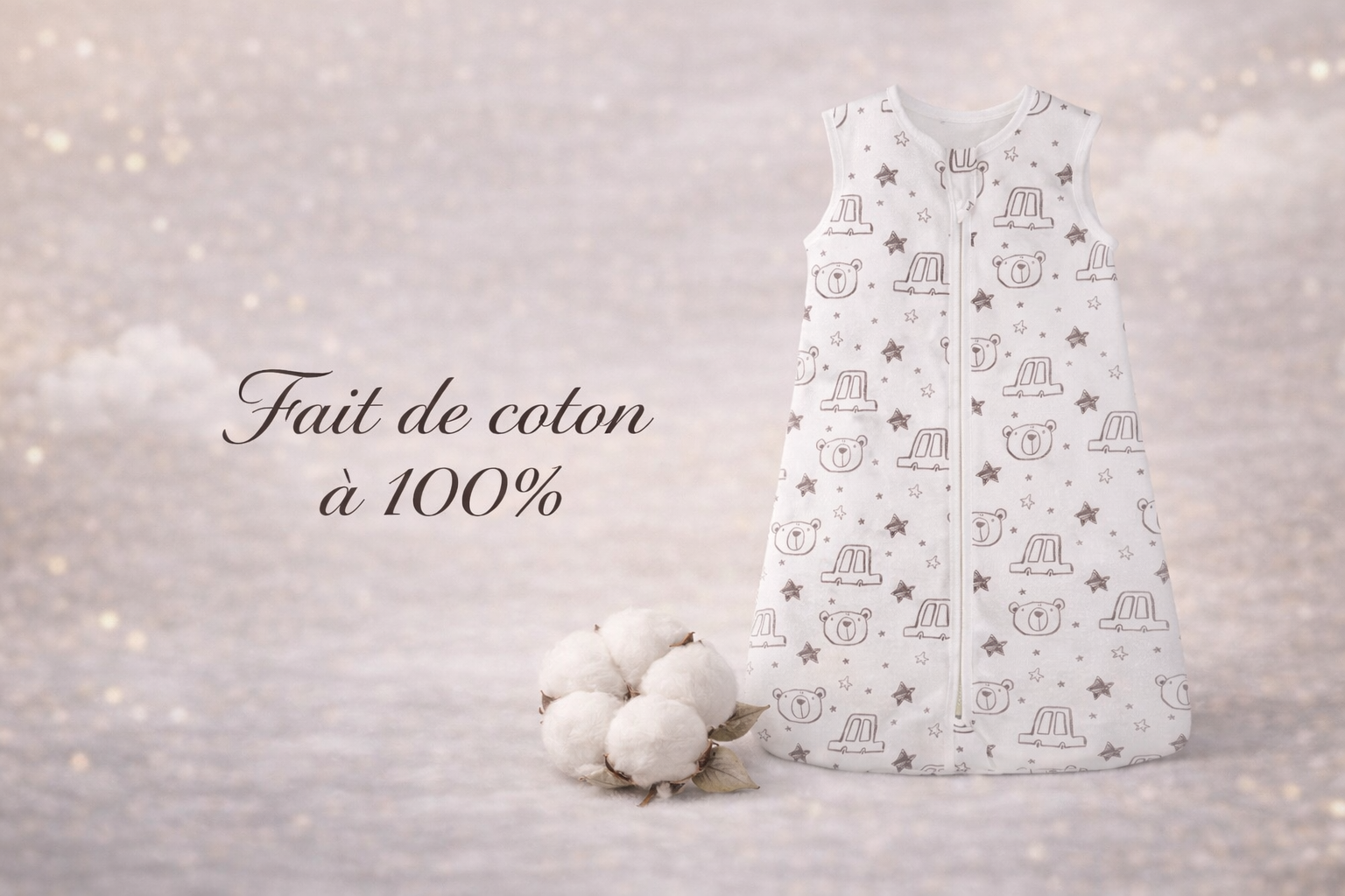 Gigoteuse pour bébé de 3 à 18 mois, légère et idéale.