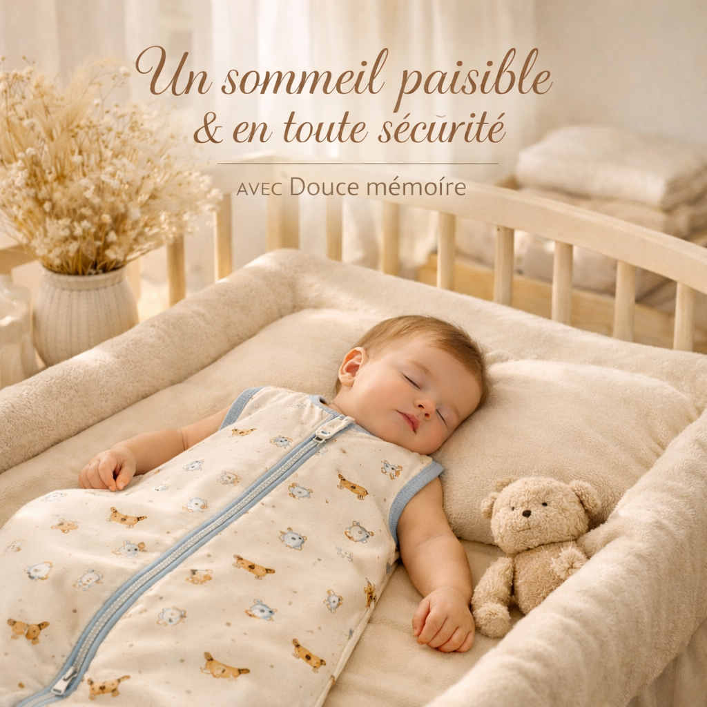 Gigoteuse enveloppante assortie, pensée avec douceur pour votre bébé.