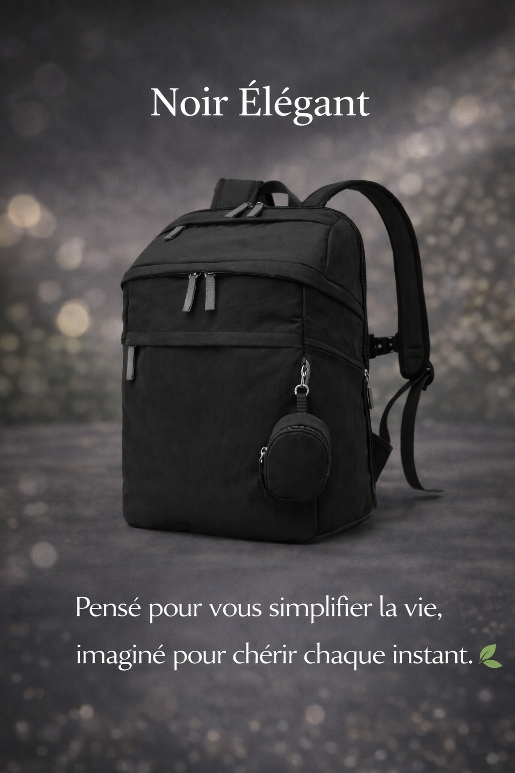 Sac à langer personnalisé style school bag Douce mémoire.