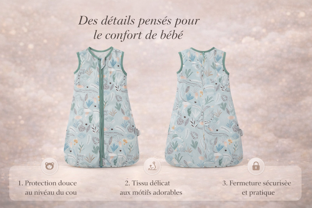 Gigoteuse pour bébé de 3 à 18 mois, légère et idéale.