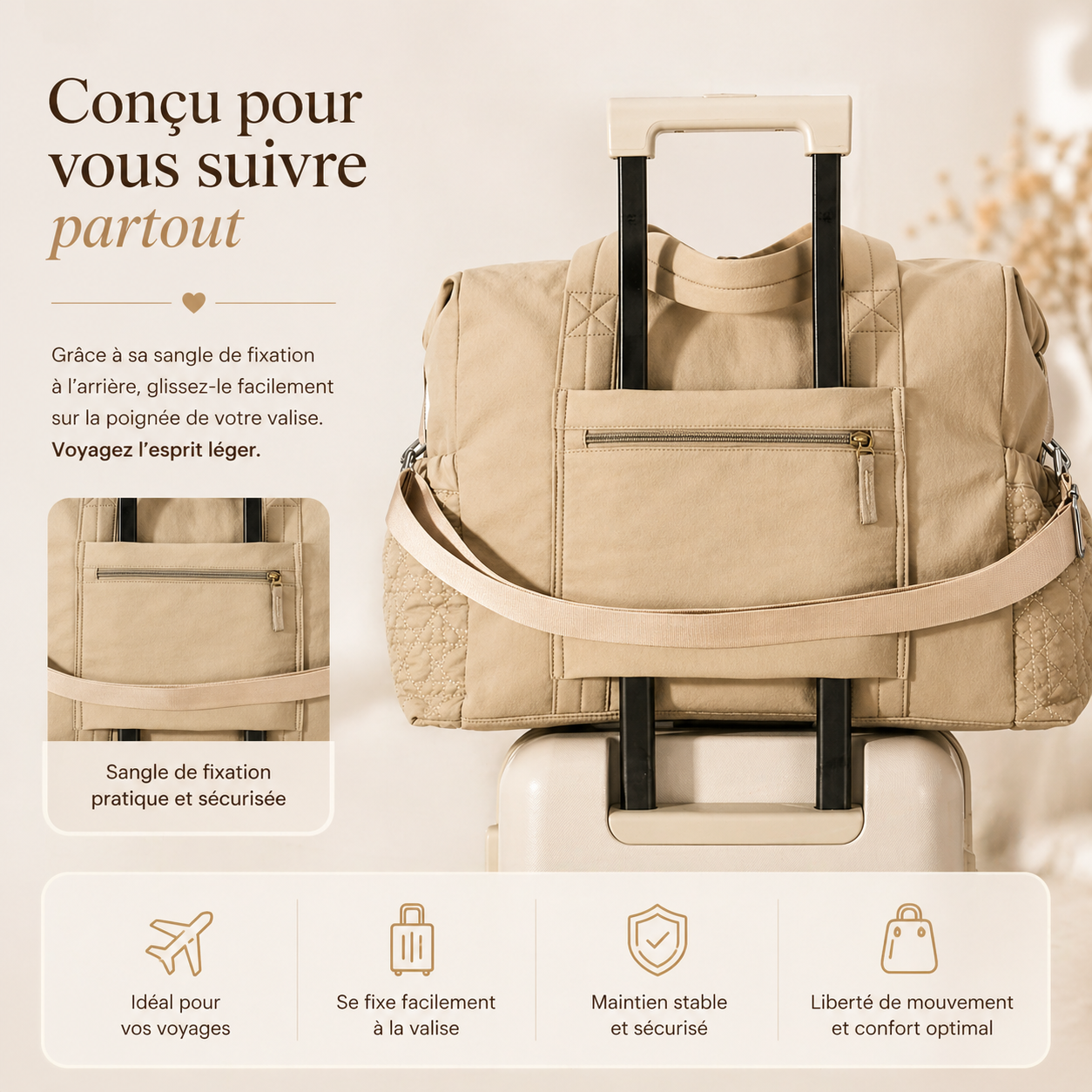 Sac à langer personnalisé – L’essentiel avec le style Douce mémoire.