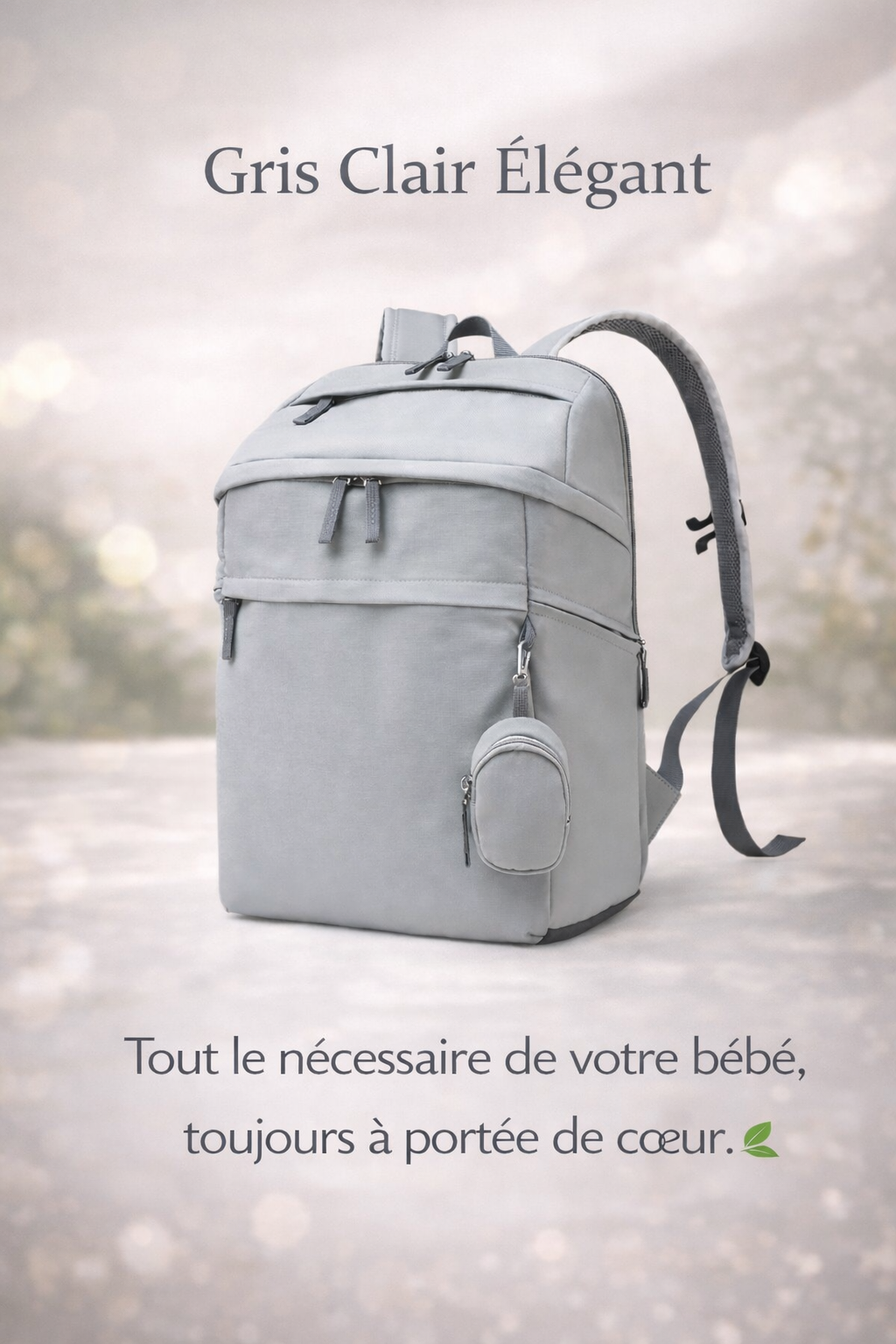 Sac à langer personnalisé style school bag Douce mémoire.