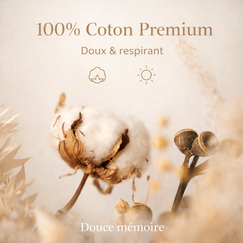 Gigoteuse enveloppante assortie, pensée avec douceur pour votre bébé.
