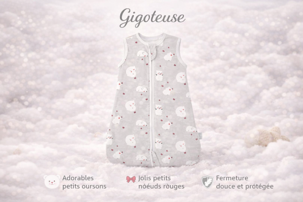 Gigoteuse pour bébé de 3 à 18 mois, légère et idéale.