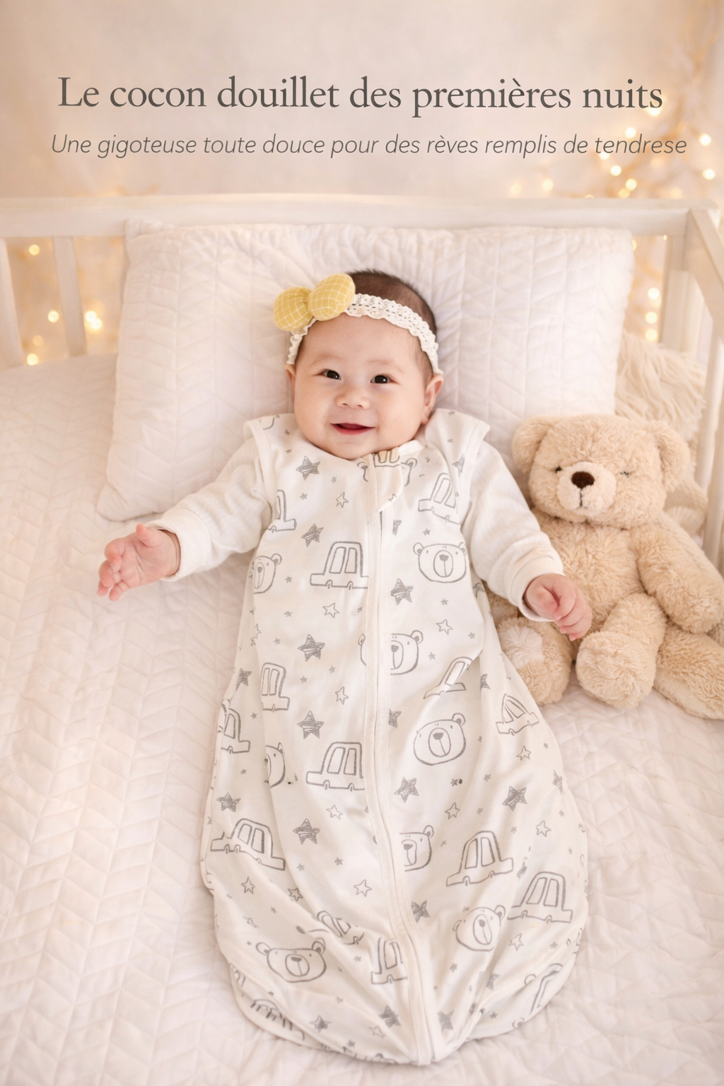 Gigoteuse pour bébé de 3 à 18 mois, légère et idéale.