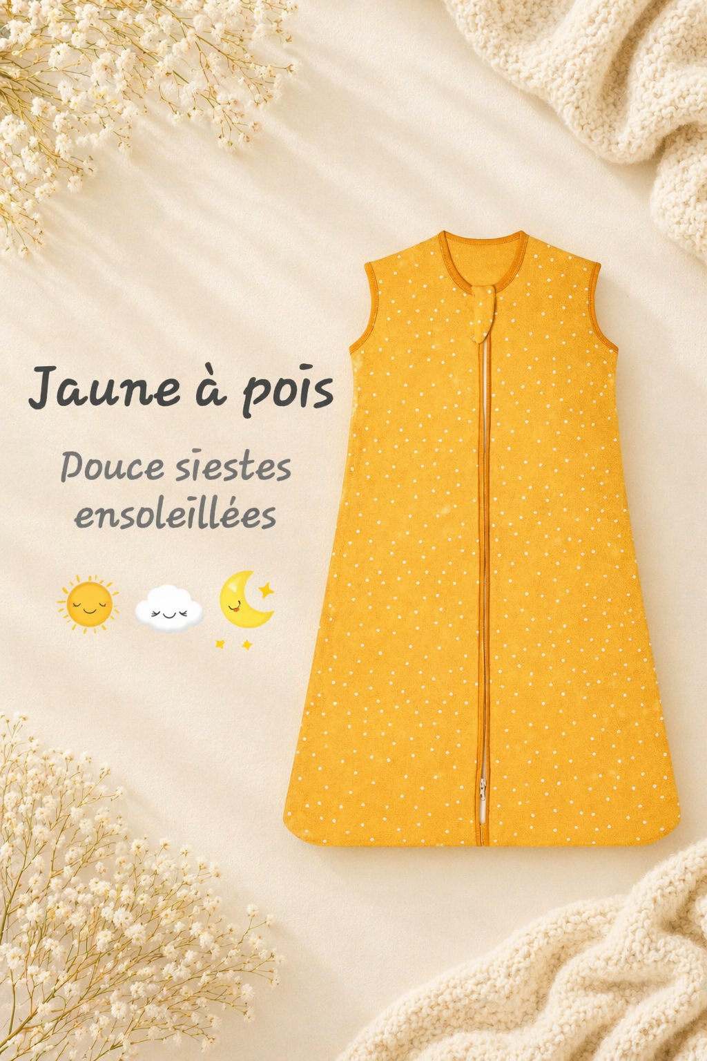 Gigoteuse enveloppante assortie, pensée avec douceur pour votre bébé.